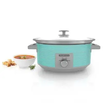 See how easy delicious meals can be with the Black & Decker 7-quart slow cooker. For roasts soups ch...