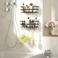 Rebrilliant Shower Caddy, Shower Shelves, Shower Shelves For Inside Shower, Large Capacity Bathroom Shower Organizer Wit