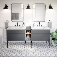 American Standard Studio 10'' W x 19.6875'' H x 20'' D Free-Standing Bathroom Cabinet