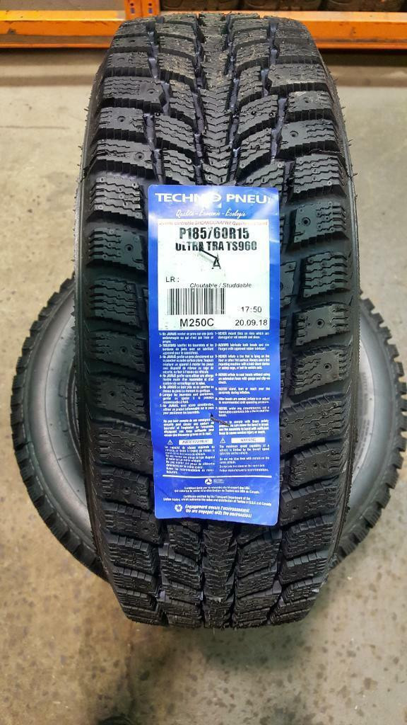 185/60/15 4 pneus HIVER techno pneus NEUF in Tires & Rims in Greater Montréal - Image 3