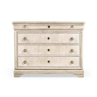 Jonathan Charles Fine Furniture Entropy Louis Phillipe 4 - Drawer 46" W Solid Wood Dresser