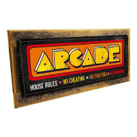 17 Stories Framed, Indoor Retro Distressed Arcade Metal Sign, Wall Art For Masculine Decor, Clubhouse Decor, Smoking Lou