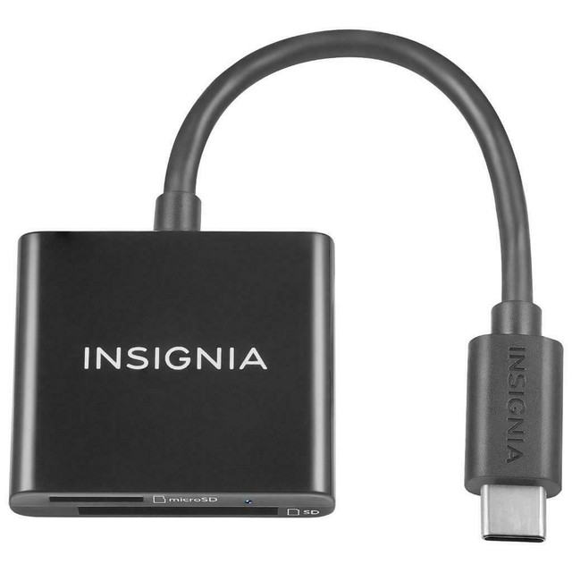 Insignia NS-MCR17TYPC-C Type-C SD/microSD Card Reader (New) in Cables & Connectors - Image 2