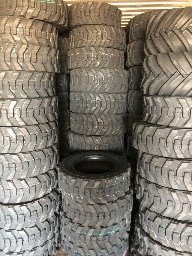 PREMIUM HEAVY DUTY SKID STEER AND BOBCAT TIRES - 12X16.5 10X16.5 14X17.5  - LOWEST PRICE GUARANTEE! JOHN DEERE CAT in Tires & Rims in Peace River Area - Image 2