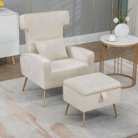 Mercer41 Isander 28.2'' Wide Armchair and Ottoman