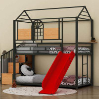 Harper Orchard Stephene Kids Twin Over Twin Bunk Bed