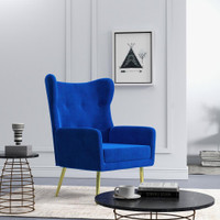 Accent Chair 26.4" W x 29.9" D x 39" H Blue