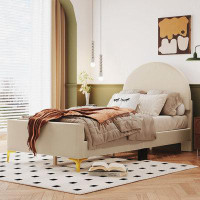 Mercer41 Twin Size Upholstered Platform Bed