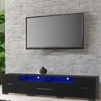 Wrought Studio Led Tv Console With Storage Cabinets, Remote