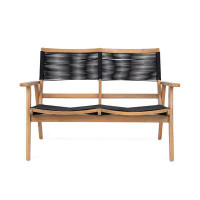 Latitude Run® Patio Bench Furniture Chair Two Seat Outdoor for Backyard Garden