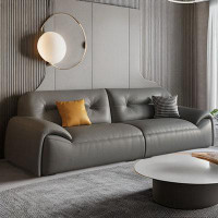 ABPEXI 86.61" Coffee 100% Polyester Modular Sofa cushion couch