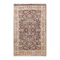 Isabelline Mogul, One-Of-A-Kind Hand-Knotted Area Rug  - Brown, 3' 3" X 5' 1"