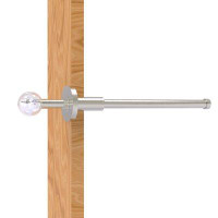 Allied Brass Clearview Collection Retractable Pullout Garment Rod