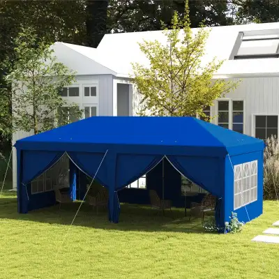 Bring reliable shelter to your upcoming party or outdoor event with this easy-to-set-up, pop-up cano...