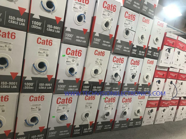 BULK CABLES CAT 5E, CAT 6E NON FT4, FT4, FT6,  OUTDOOR DIRECT BURIAL RG59 CABLE RG6 in Networking in Mississauga / Peel Region - Image 2