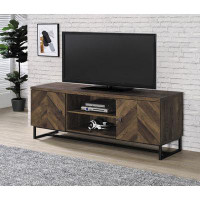 Millwood Pines Cailob 59.6" W Media Console in Rustic Oak