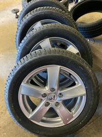 NEW 16 inch Audi/VW Alloy Winter Rim and Tire package with NEW 205/55R16 Michelin X-ice xi3 winter tires.