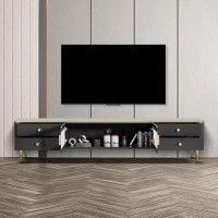 Mercer41 TV Stand with four drawers for 70 inch TVs