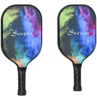 PICKLEBALL PADDLES, PICKLE BALLS RACKET SET OF 2 WITH 4 BALLS AND CARRY BAG