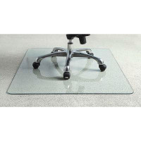 F4 Heavy Duty 36 Inch Tempered Glass Chair Mat
