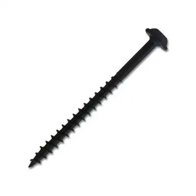 CSH #8 x 2-1/2 in. Black Square Round Washer Head Coarse Thread Self-Tapping