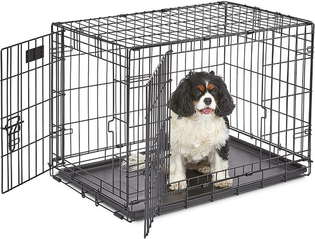HUGE Discount! Best Selling Dog Crate, All Sizes for Puppies, Medium & Large Dogs, Double Door Folding | FREE Delivery in Accessories - Image 4