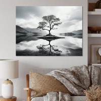 Millwood Pines Scenic Lake Tranquillity - Lakes & Rivers Wall Art Living Room