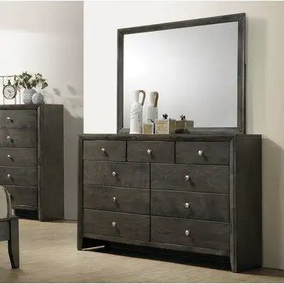Foundry Select Winfrey 9 Drawer Dresser with Mirror