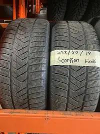 255/50R19	Pirelli Scorpion Verde	2 used winter tires 75% tread left $90 each