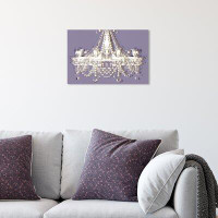 House of Hampton 'Fashion And Glam Dramatic Entrance Spring Chandeliers' Canvas Art