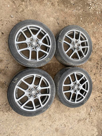 225/45R17 set of 4 rims and tires that came off a 2014 Toyota Scion XB.