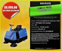 Clarke RIDE ON BATTERY SWEEPER - PRICED RIGHT!
