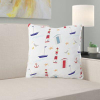 East Urban Home Nautical Throw Pillow