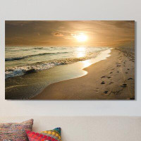 Picture Perfect International 'Footprints' Photographic Print on Wrapped Canvas