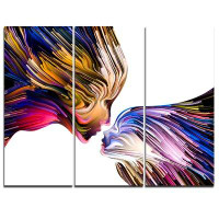 Made in Canada - Design Art Metaphorical Mind Painting - 3 Piece Graphic Art on Wrapped Canvas Set