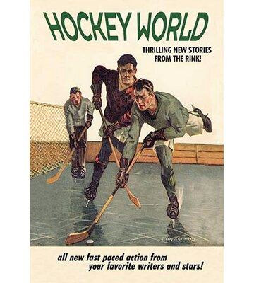 Buyenlarge Publicité rétro pour hockey sur le monde in Home Décor & Accents in Québec