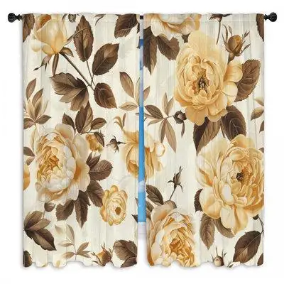 Upgrade your home decor with these Rose Garden window curtains printed in the USA! Great for your be...