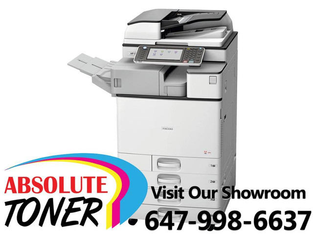 Lease 2 Own Ricoh Color Copier Printer Scanner MP C3003 Multifunction Photocopier 11x17 12x18 BUY/RENT COPIERS PRINTERS dans Autres équipements commerciaux et industriels  à Région du Grand Toronto - Image 2