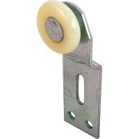Prime-Line Closet Door Roller, Front, 1/4 In. Offset, 1 In. Nylon Wheel (2-Pack)