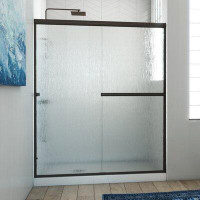 Arizona Shower Door Lese 54" W x 65" H Bypass Semi-Frameless Shower Door