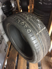 20 inch ONE (SINGLE) USED SUMMER TIRE 255/40R20 101Y CONTINENTAL CONTISPORTCONTACT 5P MO MERCEDES-BENZ OEM TREAD 95%