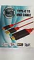 TYPE C TO HDMI 2-METER UHD CABLE FOR TYPE C MOBILE PHONES WITH POWER - RED - BRAND NEW
