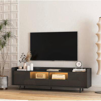 Ebern Designs Modern Black TV Stand