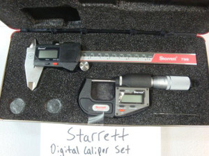Starrett 1 Digital Micrometer & 6 Caliper Set with Case Winnipeg Manitoba Preview