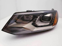 Head Lamp Driver Side Volkswagen Touareg 2011-2014 Hid Black Bezel With Chrome Trim Insert High Quality , VW2518113