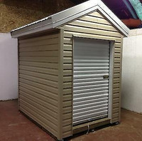 NEW IN STOCK! Brand new white 5' x 7' roll up door great for shed or garage!