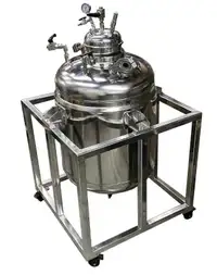 100 gal. (378L) Precision Stainless Steel BHO Collection Jacketed Tank - Lease to Own $600 per month