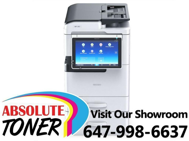 Ricoh MP 305+ SPF Desktop Commercial Monochrome B/W Multifunction Laser Printer Copier Scanner, Large LCD For Business in Printers, Scanners & Fax - Image 2