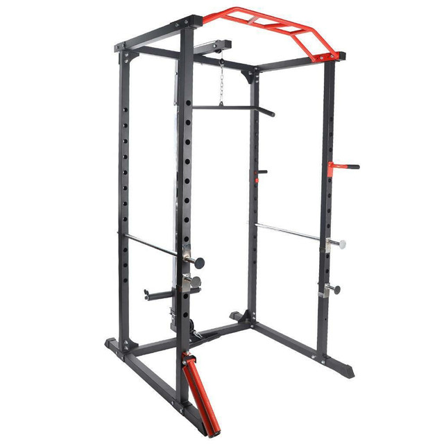NEW GYM POWER RACK SQUAT & LAT ATTACHMENT 52321 in Exercise Equipment in Alberta - Image 4