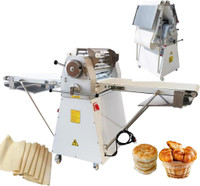 520A Vertical Commercial Danish Pastry Machine 110V Reversible Dough Roller Sheeter Press Machine 251215